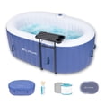 thumbnail image 1 of RELXTIME Spa Gonflable 75x47 Pouces pour 2 Personnes, Ovale, Extérieur, Portable, Bleu, 1 of 7