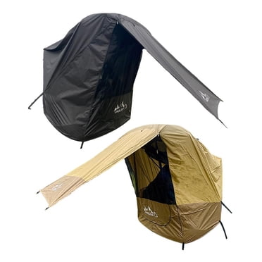 jinwen 2PCS SUV Trunk Tent Rainproof Car Rear Awning Camping Picnic Tour Sun Shade