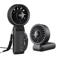 thumbnail image 1 of JISULIFE Versatile Portable Fan with LED Display, 3600mAh USB Rechargeable Battery, 5-Speed, Lanyard Included, 1 of 9