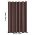 thumbnail image 2 of LSLJS Rideau de Bain 47.24x70.87 Po Couleur Unie Salle de Bain Imperméable Polyester Épaissi Rideau de Séparation de Salle de Bain Rideau de Porte Rideau de Bain Tissu Rideaux, 2 of 6