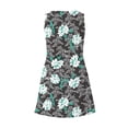 thumbnail image 5 of Pisexur Robe d'Été pour Femme, Plage, Décontractée, Sans Manches, Midi, Imprimé Floral, Débardeur, Ample, Robe Soleil avec Poche, P-2TG, 5 of 5
