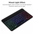 thumbnail image 2 of 10 inch Wireless BT Keyboard Ultra-thin Rechargeable BT Keyboard Three-system Compatible Mixed Light Effect White, 2 of 8