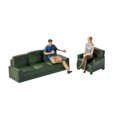 thumbnail image 4 of 1/64 Mini Ornaments Miniature Figurines Miniatures 1/64 Model DIY Craft Projects Lightweight Small Sofa, 4 of 8