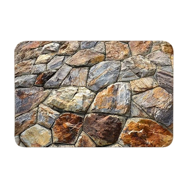FUYPSE 2026 New Arrivals Carpet Cleaner Shampoo 3D Optical Rug Brick Bottomless Hole Design Non Area Rug for Living Room Bedroom Front Door Mat Playroom & Gameroom Floor Carpet Decor