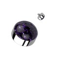 thumbnail image 1 of BodyJewelryOnline 14GA Internally Threaded Glitter Dome CZ Dermal Anchor Microdermal From Men Women, 1 of 6