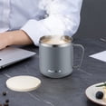 thumbnail image 1 of Meitianfacai Tasse en Acier Inoxydable avec Couvercle et Poignée - Tasse Réutilisable à Double Isolation de 400 ml - pour la Maison, le Bureau et les Voyages Tasses à Café Tasses de Déjeuner, 1 of 8