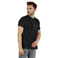 thumbnail image 3 of Inkmeso T-Shirt Henley Uni pour Hommes en Coton à Manches Courtes T-Shirts Chemise à Poche, 3 of 7