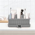 thumbnail image 1 of EGNMCR Storage Bins, Storage Containers Silicone Toothbrush Toothpaste Storage Box Rack Bathroom Storage Rack Bathroom Wash Set Beauty Product Storage Silicone storage box, 1 of 6