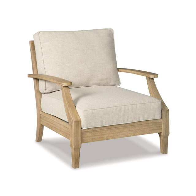 Ashley Furniture Clare View Patio Arm Chair in Beige