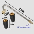 thumbnail image 2 of Accessoire de Nettoyage de Gouttière pour Laveuse à Pression avec Buses en Aluminium à Double Rotation et Raccord à Raccordement Rapide de 1/4 Po, 2 of 8