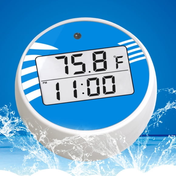 SUYIN Thermomètre d'Eau Flottant Thermomètre de Bain de Glace avec Minuterie Thermomètre d'Eau Automatique pour Bain de Glace -20-70°C