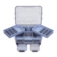 thumbnail image 2 of S SERENABLE Fishing Tackle Box Fishing Accessories Box Multifunctional Storage Organizer Blue, 2 of 9