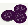 thumbnail image 3 of Inkdotpot Silver Foil Paper Hang Tags Let Love Sparkle Wedding Favor Tags 100 Pieces, 3 of 6