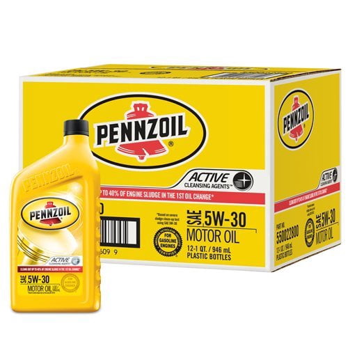 Pennzoil 550022800 Oil  SAE 5W-30; 1 Quart Bottle; Single