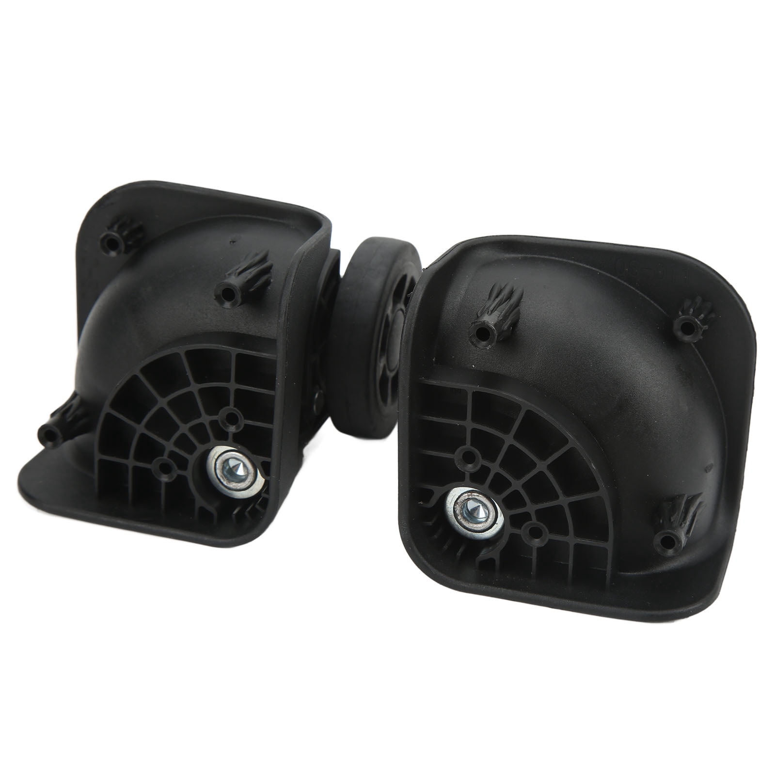 Universal Wheel,1 Pair Black Luggage Replacement Wheels Suitcase Wheel User-Friendly Design