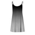 thumbnail image 4 of Fridja Robe Sans Manches à Imprimé Teinture sur Nœuds Dégradé pour Femmes, Col en V, Ligne A, Mini Robe d'Été, 4 of 4