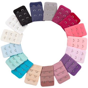 KAKOWELY 30Pcs Bra Extenders Hooks Bra Extender Strap Hooks Bra Strap Extension Hooks Bra Accessories,1.97"X1.26"X0.12"