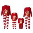 thumbnail image 1 of Family Matching Christmas Pajamas Set Snowman Printing Tops Long Pants Sleepwear, 1 of 10