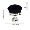 thumbnail image 2 of Hearth & Gear Body Powder Brush For All Skin Types Soft Multifunctional Makeup Brush For Loose Powder Foundation Large Face And Body Cosmetic Brush 7.5X5.8CM en Girls Purse Small Brushes Cat Eye Liner, 2 of 4