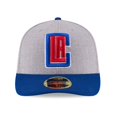 thumbnail image 3 of NBA Los Angeles Clippers Men's Low Profile 59FIFTY Fitted Cap Heather Gray 7 3/4, 3 of 4