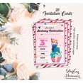 thumbnail image 5 of Darling Souvenir Pink Birthday Invitation Card 28 Pcs Fill or Write In Blank Invites Printable Party Supplies 5 x 7 Inches, 5 of 5