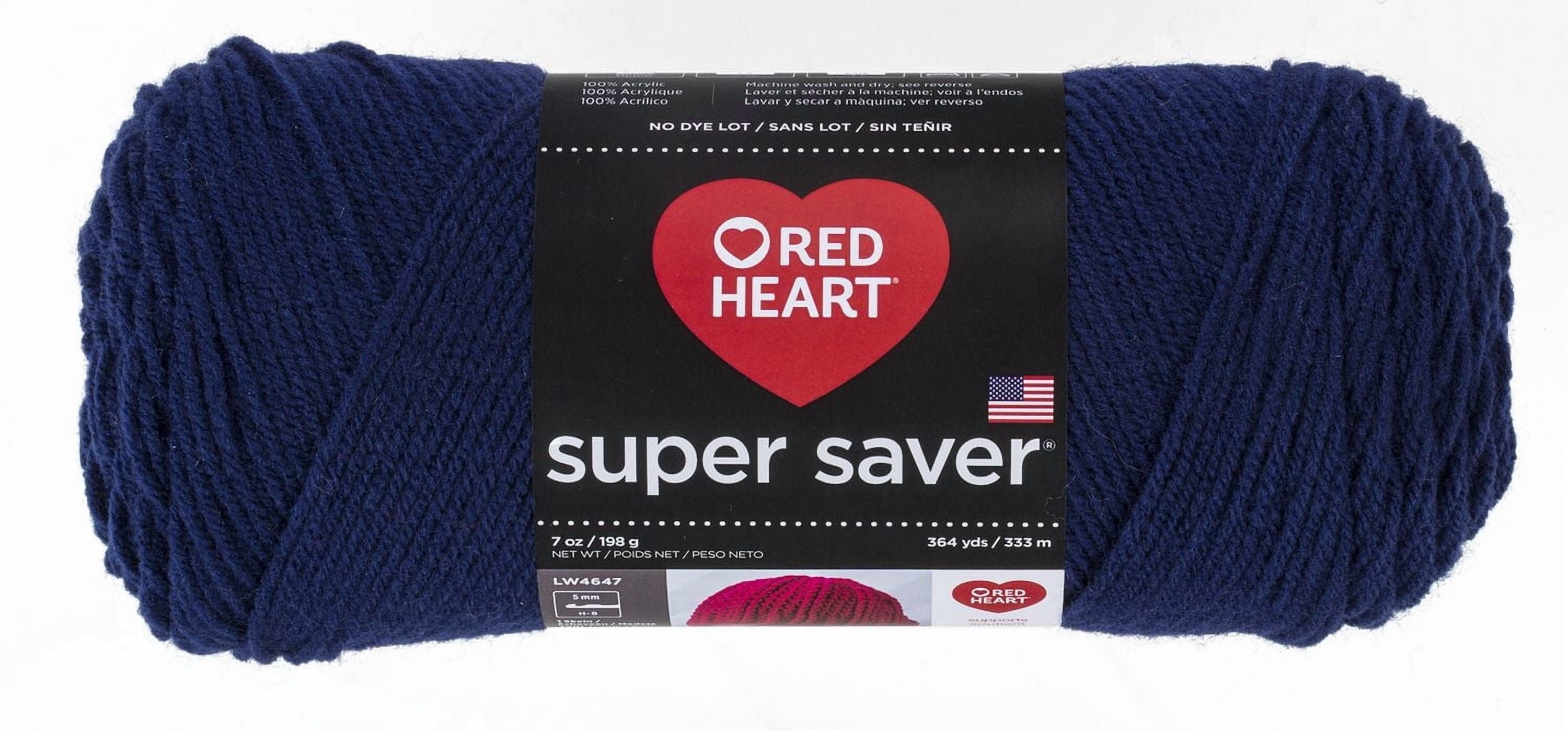 Red Heart® Super Saver® Yarn, Solid, Acrylic #4 Medium, 7oz/198g, 364 Yards