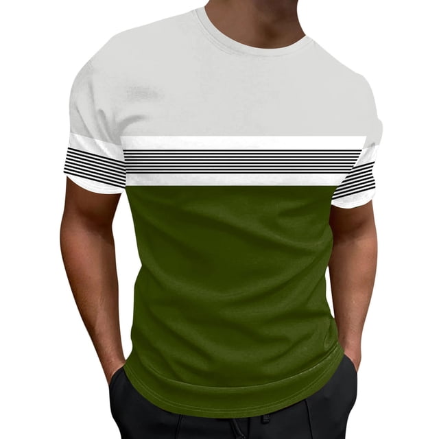 adviicd Chemises pour Hommes Mode T-Shirt d'Été Col Rond Graphique à Lettres Manches Courtes AG,TTG