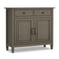 thumbnail image 1 of Connaught Armoire de Rangement d'Entrée Traditionnelle en Bois de 40 Pouces de Large, Gris Rustique, 1 of 8