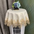 thumbnail image 1 of CHOK Lace Jacquard Tablecloth Macrame Round Doily Table Topper Decoration Cover for Home Dresser Scarf and Table Centerpiece, 1 of 2