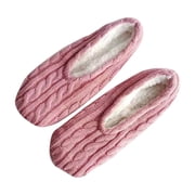 cfhntfmh Womens Slipper Socks Cozy Slippers for Ladies Fuzzy Cozy Warm Fleece Lined Socks for Fall Winter