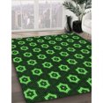 thumbnail image 3 of Ahgly Tapis d'Intérieur Lavable en Machine Carré Noir Nuit, 8 Pieds Carré, 3 of 7