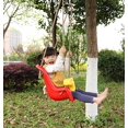 thumbnail image 3 of PLAYBERG Red Plastic Baby and Toddler Swing Seat with Hanging Ropes, 3 of 5