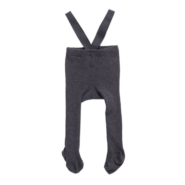 Newborn Baby Suspender Overall Pantyhose Solid Color High Waist Ribbed Knit Tights Infant Spring Autumn One-piece Leggings