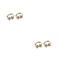 thumbnail image 1 of maskred Two Size Options For These Stunning Silver Earrings Llightweight And Gift Gold 10MM 2Set, 1 of 6