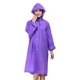 thumbnail image 2 of Imperméables pour Adultes Réutilisables, Ponchos de Pluie en EVA Légers Manteau de Pluie Imperméable Équipement de Pluie pour Hommes et Femmes avec Capuchon et Cordon de Serrage, 2 of 3
