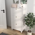 thumbnail image 2 of HOMCOM Armoire à Chaussures Moderne avec 3 Tiroirs Basculants pour 12 Paires de Chaussures, 2 of 10