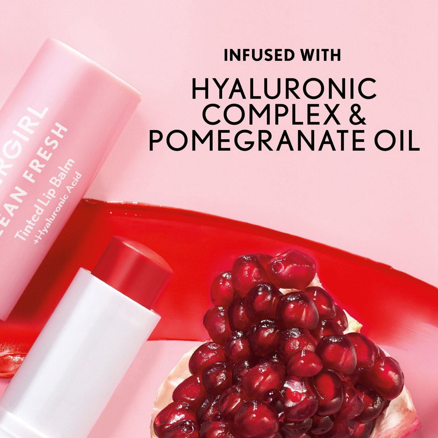 COVERGIRL Clean Fresh Tinted Lip Balm, Formulated with Hyaluronic Acid for 24HR Hydration, 100% Vegan & Cruelty-Free