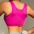 thumbnail image 4 of FhsagQ Bra Womens Bras Robe Women Solid Color Lace Decoration Front Button Push up No Steel Ring Breathable Bra Shoulder Womens Bras Crotchless Bras for Women Crotchless Red Red M, 4 of 7