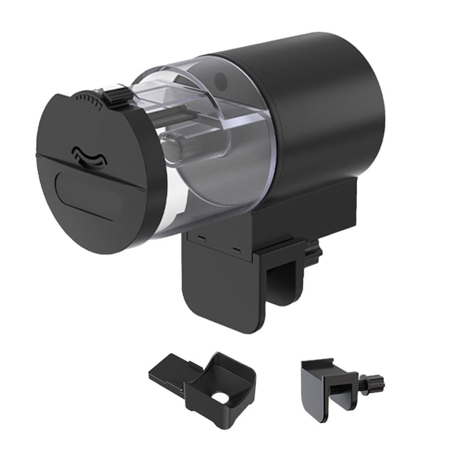 Automatic Fish Feeder for Aquarium Auto Fish Food Dispenser with Timer for Small Tank Betta Turtle Battery Operated Feeding Device for Flakes Pellet