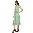 thumbnail image 3 of Moomaya Womens Sleeveless Lapel Collar Dress With Pockets Printed Summer Wear, 3 of 4