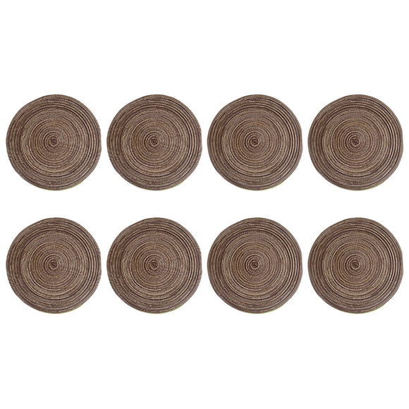 Baohd Place Mats For Table Size And Packaging Table Mats Set For Home And Kitchen Decoration Widely Used Placemats Milky coffee color 8PCS