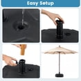 thumbnail image 4 of Gymax Fillable Patio Umbrella Base Outdoor Market Umbrella Stand w/ Handle for Yard, 4 of 10