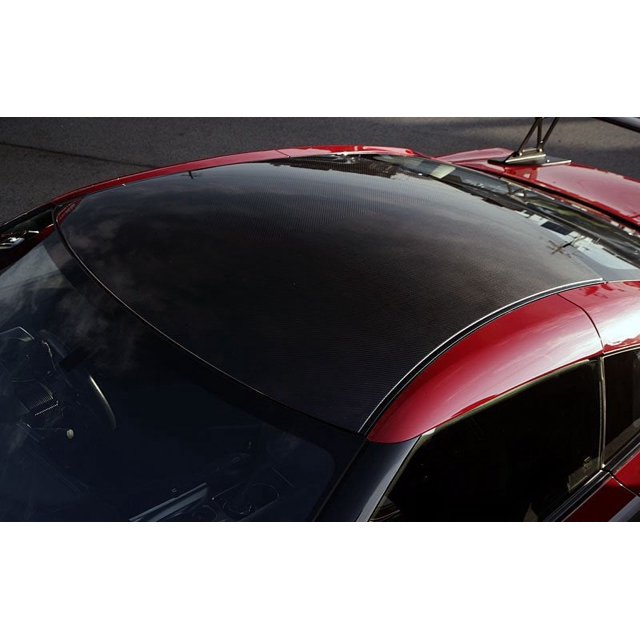 For Nissan GT-R Black Carbon Fiber Protective Roof Panel Overlay Vinyl Film