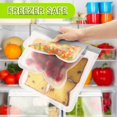 thumbnail image 4 of HLONK 10-Pack Reusable Leakproof Freezer Bags with Zipper Closure - Food-Safe Polyester Rectangular Storage Bags for Meat  Lunch  Travel  Fruits  Vegetables & Candy - Airtight Containers, 4 of 6