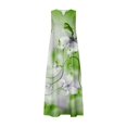 thumbnail image 5 of Robes d'Été Mode Estivale pour Femmes Robe Imprimée à Col en V Sans Manches à Enfiler avec Poches Robe Cottagecore en Liquidation, 5 of 5