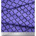 thumbnail image 3 of Soimoi Purple Poly Georgette Fabric Brush Stroke Abstract Printed Fabric 1 Yard 52 Inch Wide, 3 of 3