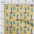 thumbnail image 2 of oneOone Polyester Spandex Yellow Fabric Beach Craft Projects Decor Fabric Printed By The Yard 56 Inch Wide, 2 of 4