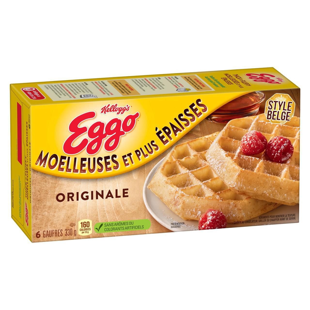 Gaufres belges EGGO* Moelleuses et plus épaisses Originale, 330g (6 gaufres) 330 g