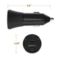 thumbnail image 3 of Scosche CPDCA32-RP PowerVolt 32W Certified 3.0 USB-C & USB-A Fast Car Power Delivery Adapter Black, 3 of 5
