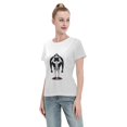 thumbnail image 4 of Women's Basic Short Sleeve T-Shirt One Piece Big Bear, 4 of 6